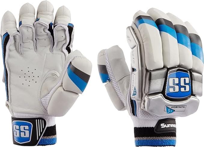 S.S, Tournament Right Handed Batting Gloves, Men'S (Black/White)