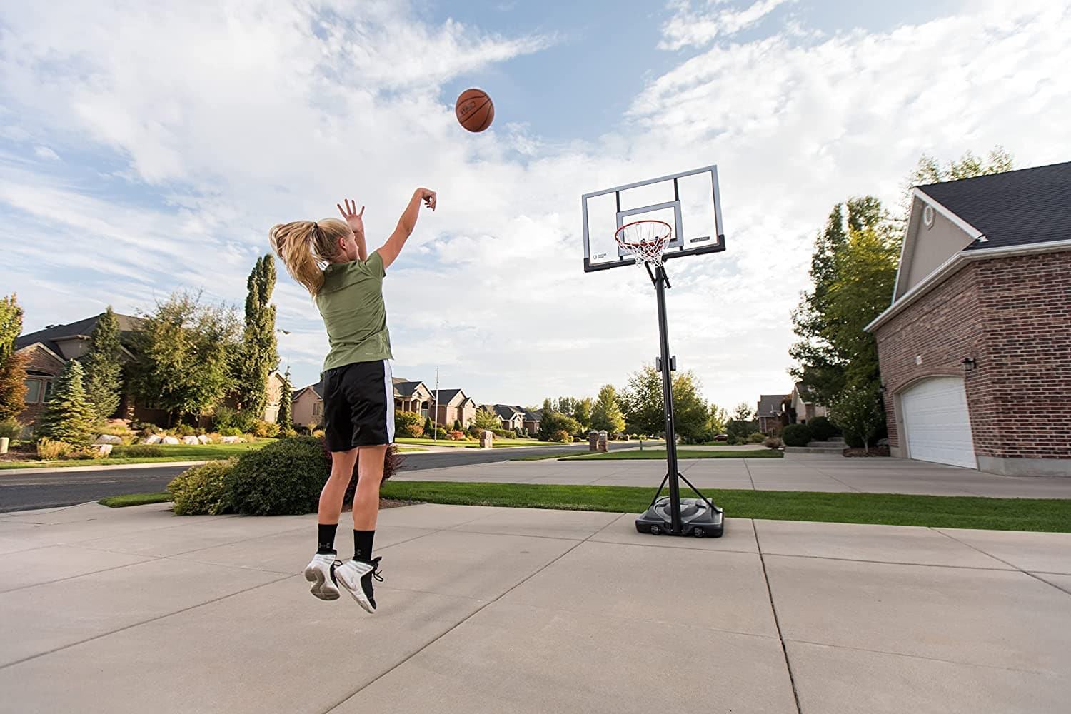 Lifetime 90061 52" Shatterproof Backboard, Portable Basketball System - Athletix.ae