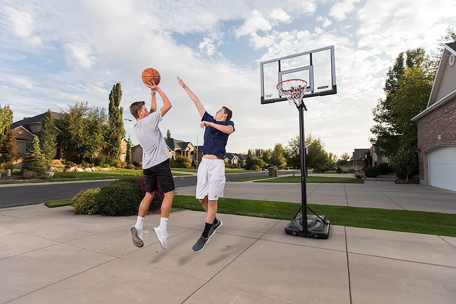 Lifetime 90061 52" Shatterproof Backboard, Portable Basketball System - Athletix.ae