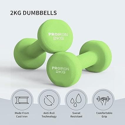 Ta Sports, Proiron Neoprene Dumbbells Weights Exercise & Fitness Dumbbells