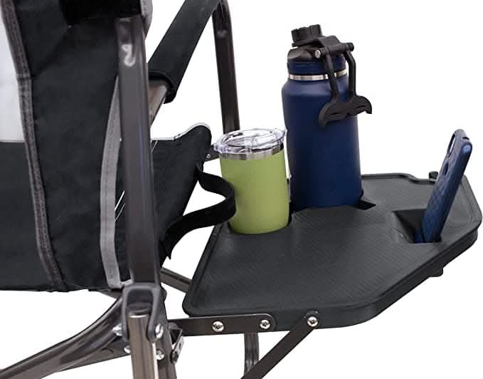 GCI Outdoor XL Freestyle Rocker with Side Table, Black