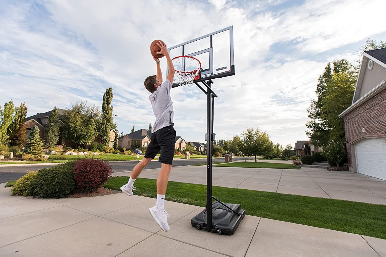 Lifetime 90061 52" Shatterproof Backboard, Portable Basketball System - Athletix.ae