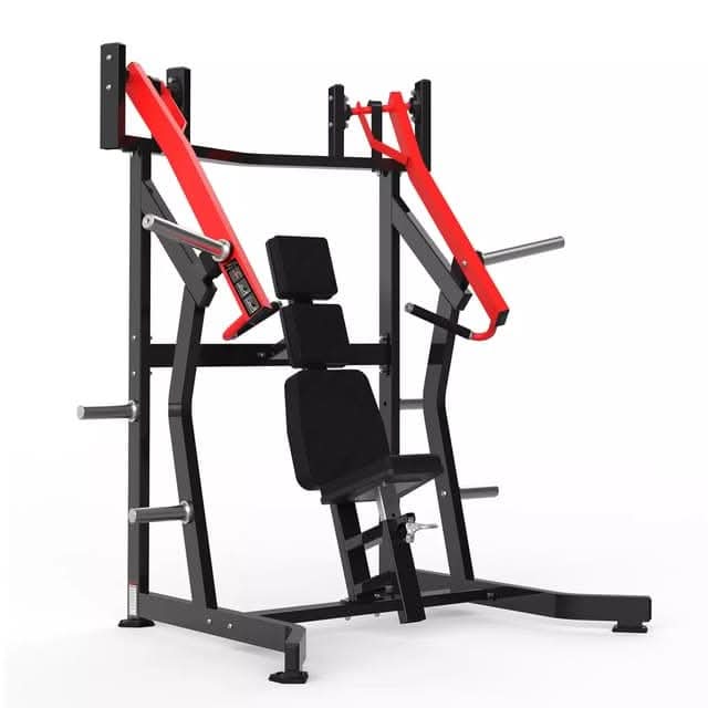York HS-1008 Iso-Lateral Incline Chest Press – Chest & Shoulder Workout Machine (Black/Red)
