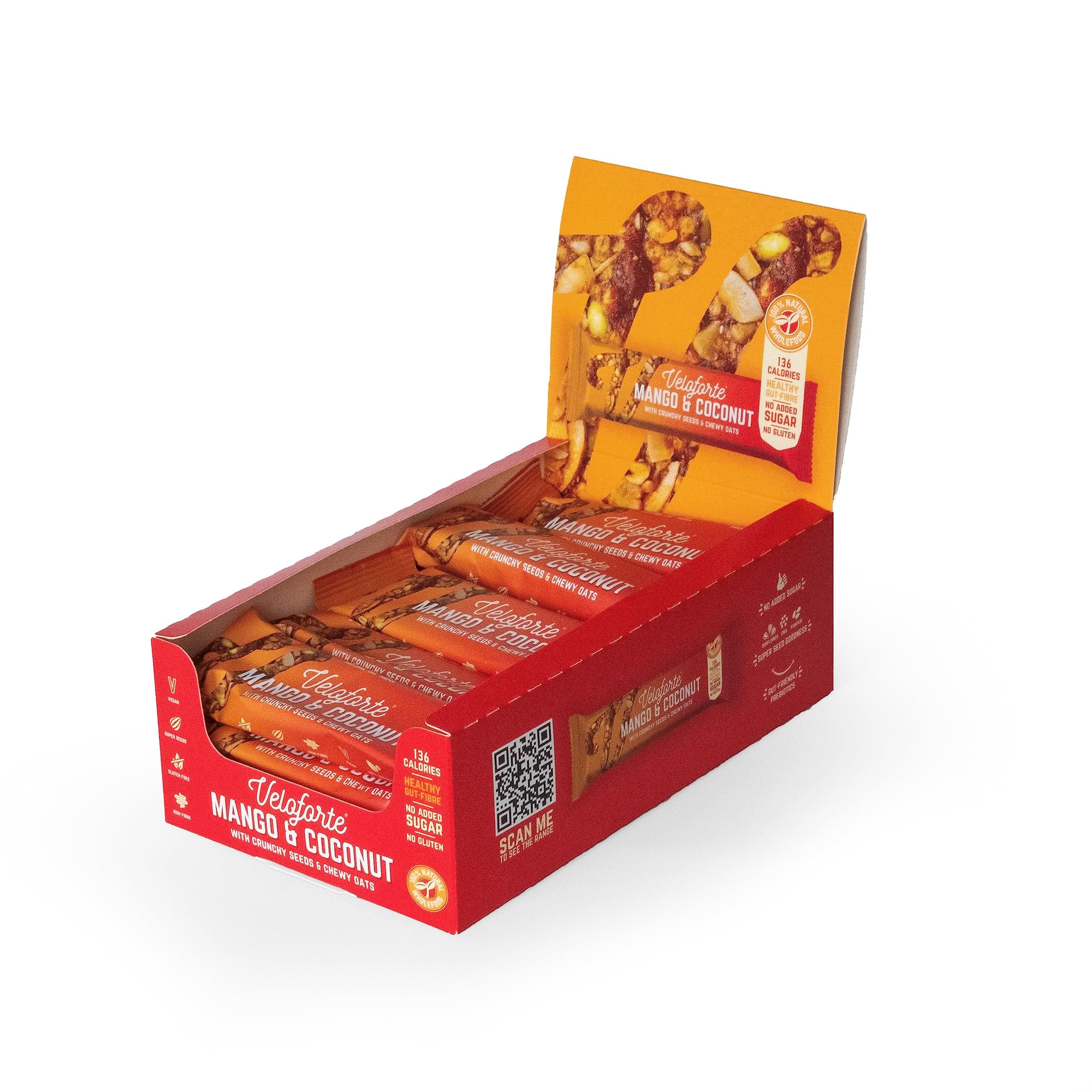 Veloforte Oat Bar -Mango & Coconut 35g (pack of 9)