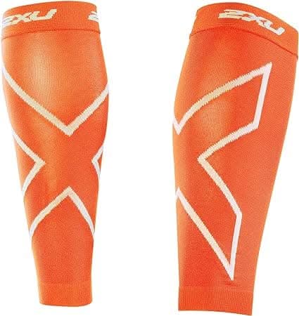 2Xu, Men'S Calf Sleeves Calf Sleeves Large, Ua2595B, Orange/Orange