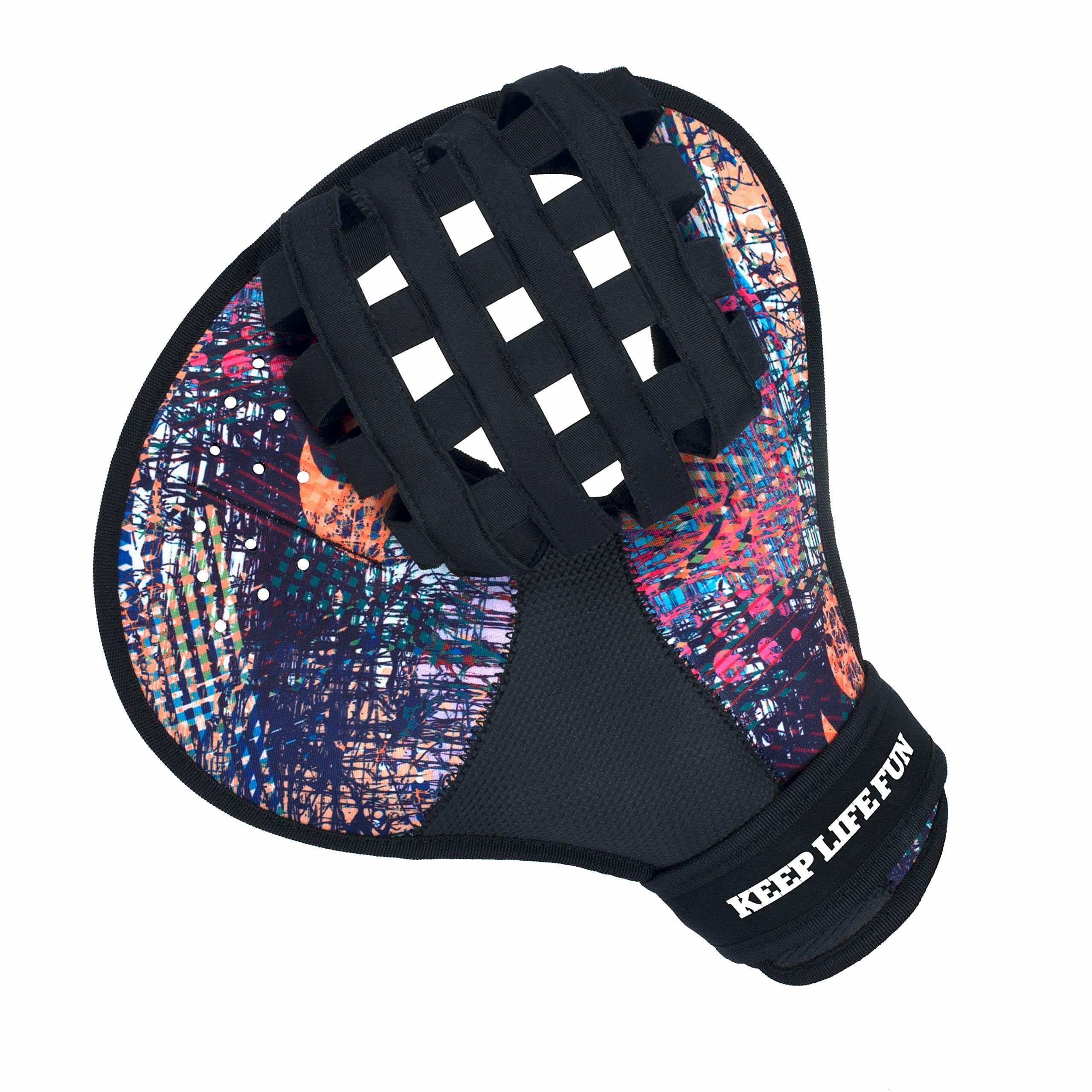 Waboba Water Pro Catch Glove & Pro Water-Bouncing Ball Set – Ball Catching Baseball-Style Mitt for Swimming Pools & Beach Games, Ambidextrous Design, One Size – Black/Multi Colour