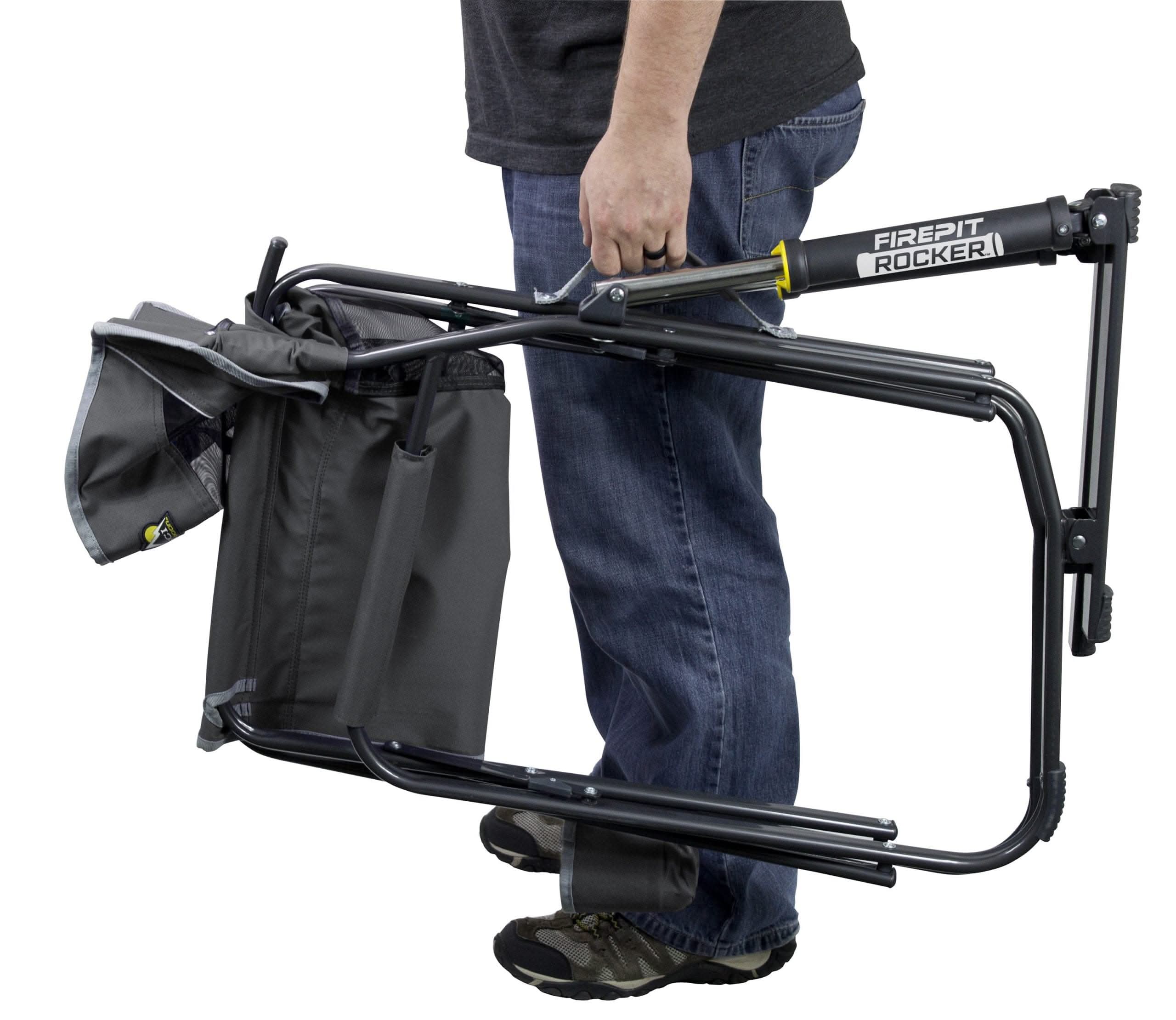 GCI Outdoor FirePit Rocker, Pewter Gray