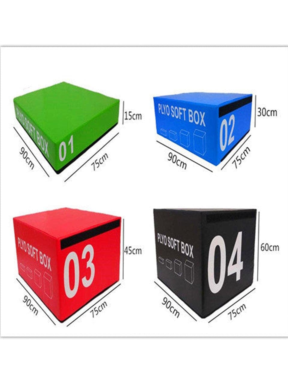 1441 Fitness 4 in 1 Adjustable Plyo Box