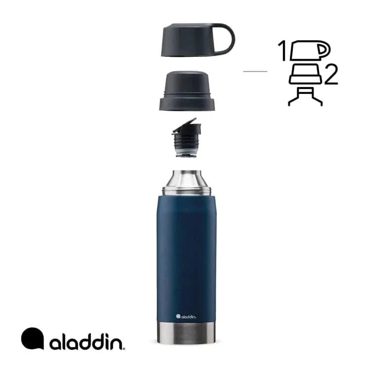 Aladdin CityPark Thermavac Twin Cup Bottle, 1.1L, Deep Navy