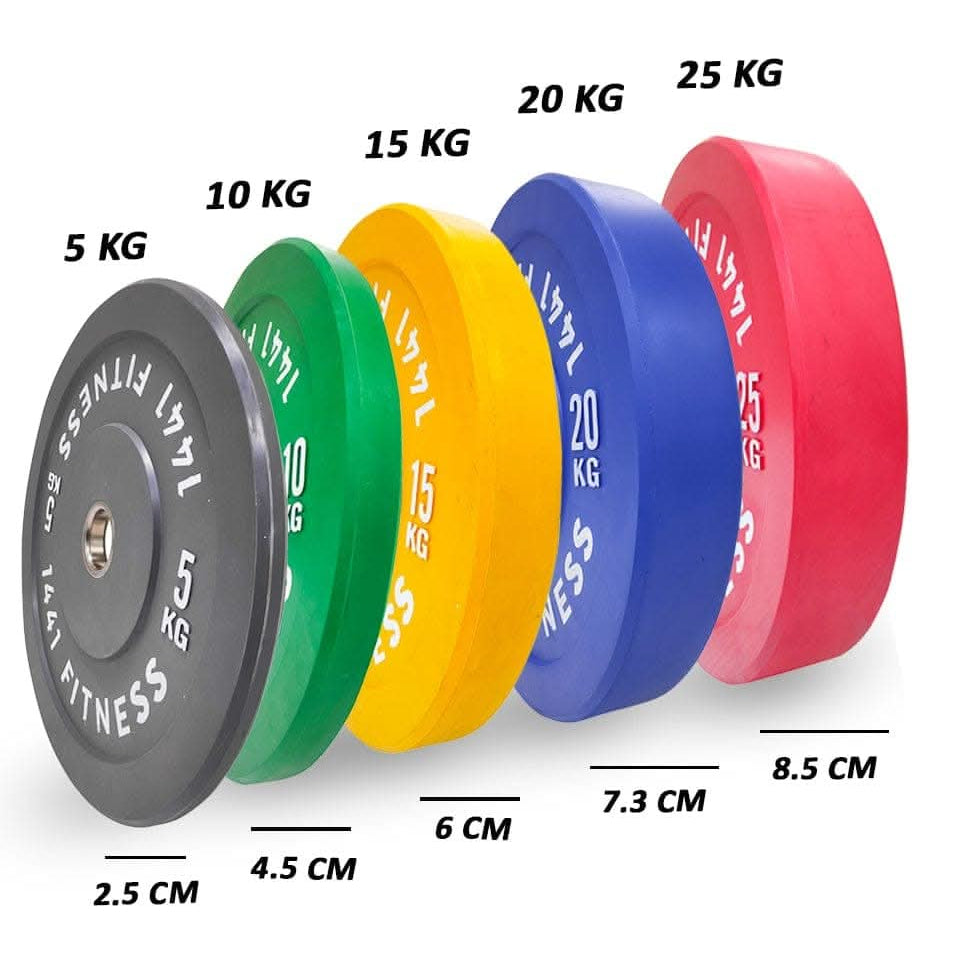 1441 Fitness Color Bumper Plates 5 Kg to 25 Kg