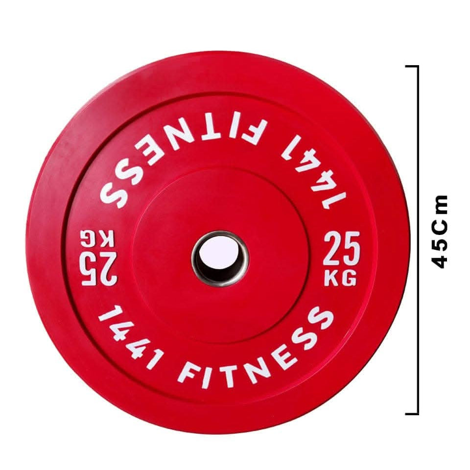 1441 Fitness Color Bumper Plates 5 Kg to 25 Kg 25 KG