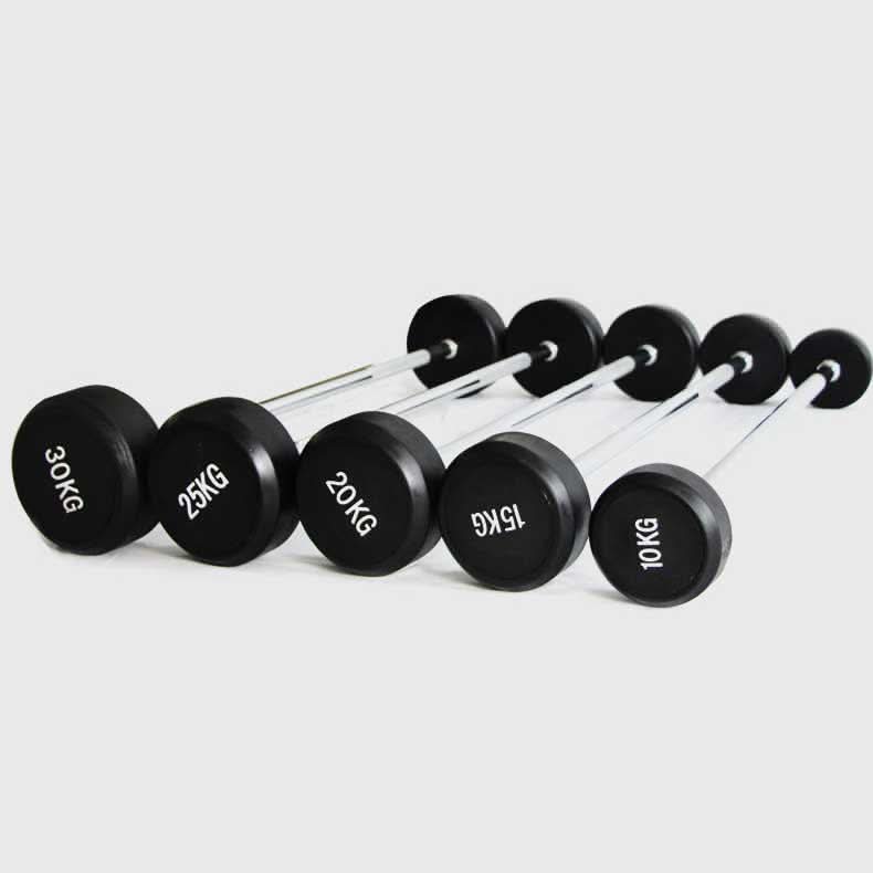 Harley Fitness TPU Fixed Straight Barbell Weight - 10 Kg - 50 Kg