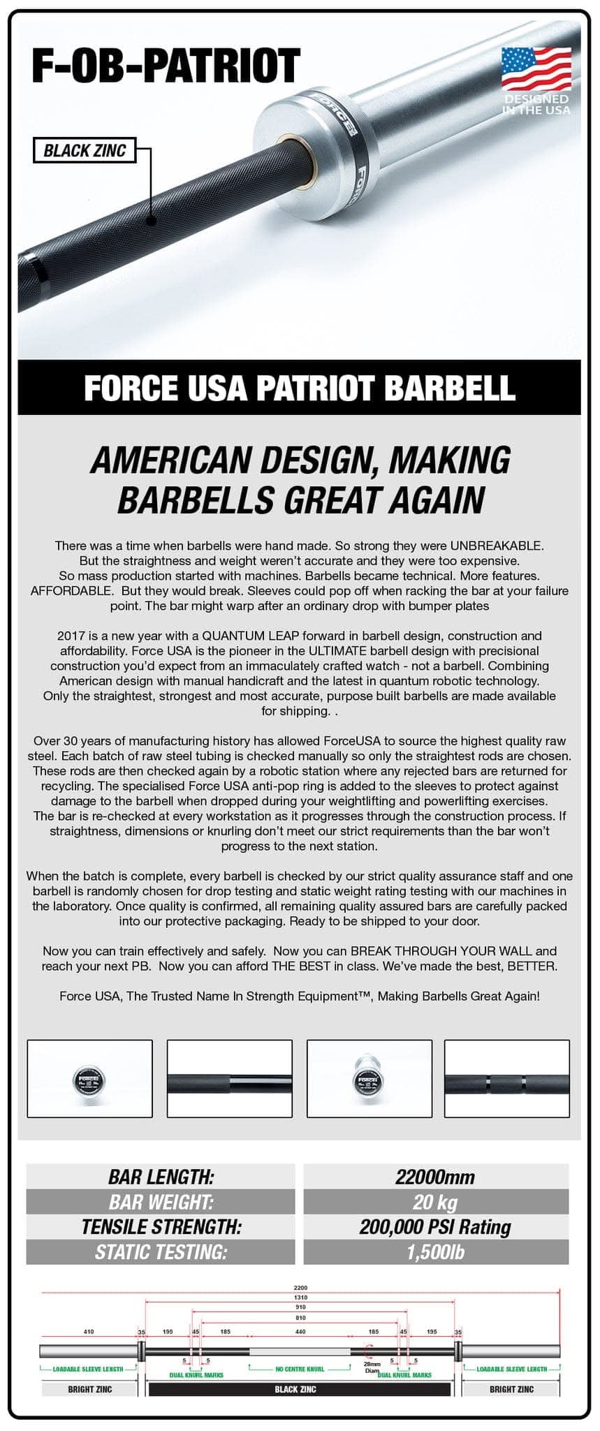 Force USA Patriot Barbell