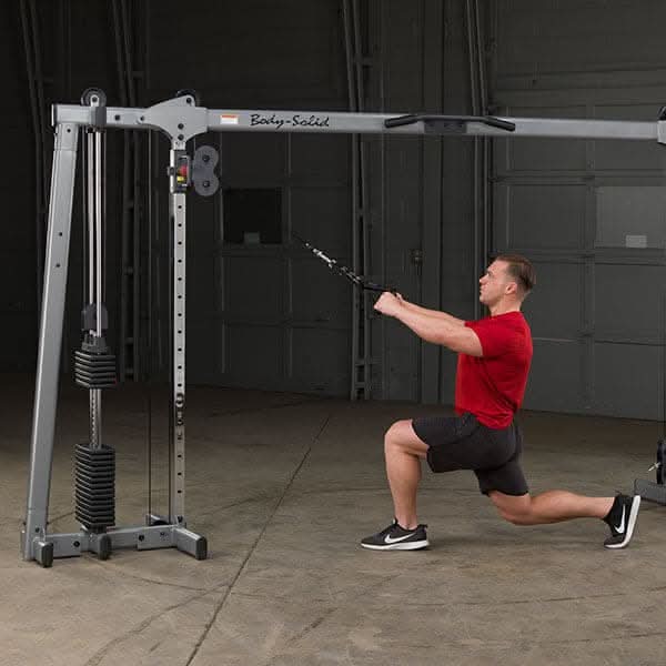 Body-Solid (GDCC250) Cable Crossover Exercise Machine for Home & Light Commercial Gym, Functional Training Center with Dual Weights Stack & Pulley Cable Workout Machines for Strength Training