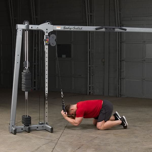Body-Solid (GDCC250) Cable Crossover Exercise Machine for Home & Light Commercial Gym, Functional Training Center with Dual Weights Stack & Pulley Cable Workout Machines for Strength Training