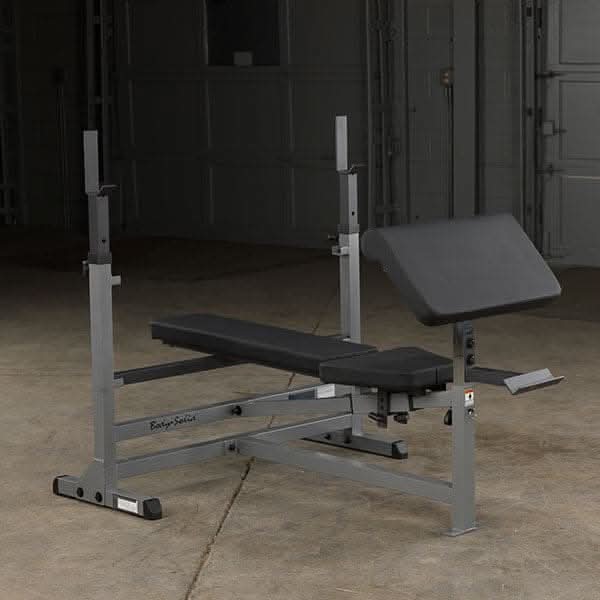 Body Solid GDIB46L PowerCenter Combo Bench – 6-Position Bench with Squat Station