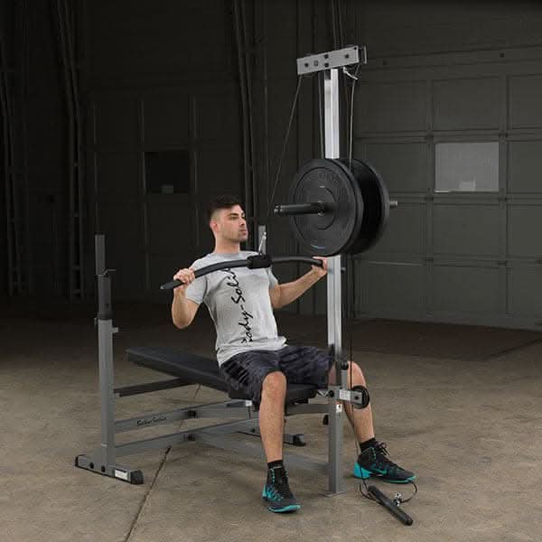 Body Solid GDIB46L PowerCenter Combo Bench – 6-Position Bench with Squat Station