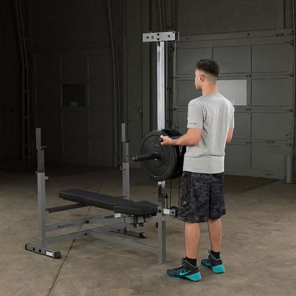 Body Solid GDIB46L PowerCenter Combo Bench – 6-Position Bench with Squat Station