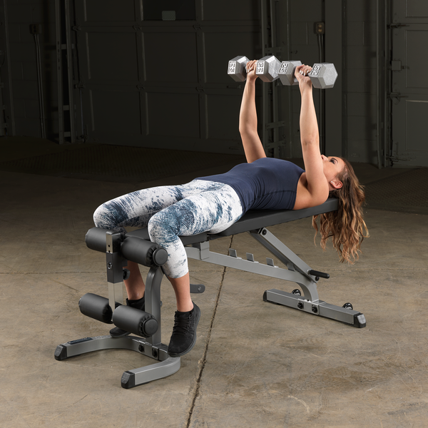 Body Solid GFID31 Flat Incline Decline Bench – FID Bench for Racks & Smith Machines