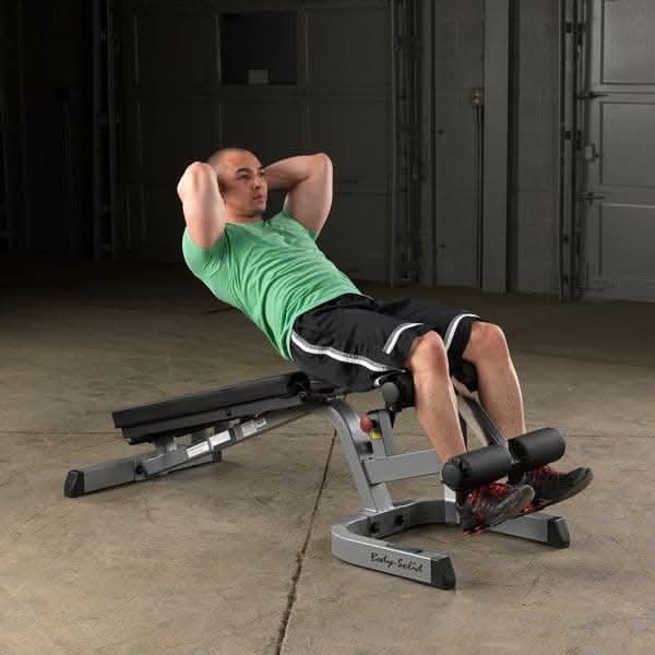 Body Solid GFID71 Heavy Duty FID Bench – Flat Incline Decline Adjustable Bench