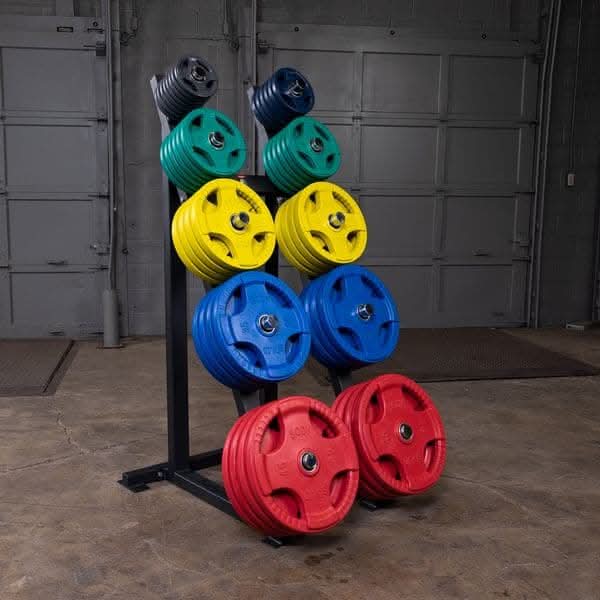 Body Solid GWT76 High Capacity Plate Rack – Modular Olympic Weight Tree