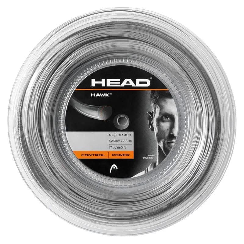 HEAD Hawk 200m Tennis Strings Reel Grey