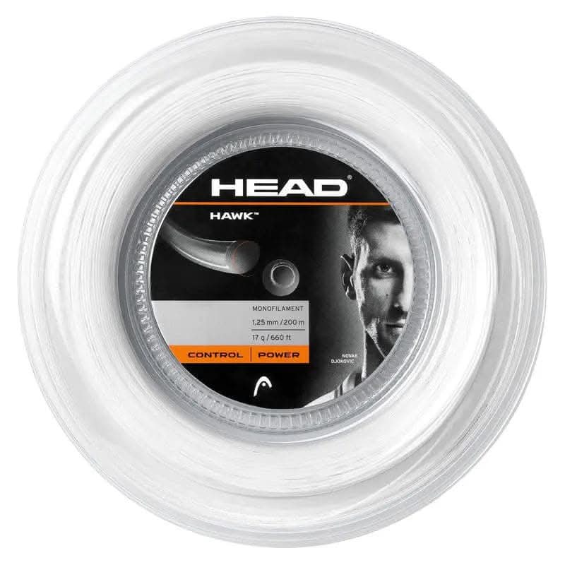 HEAD Hawk 200m Tennis Strings Reel White
