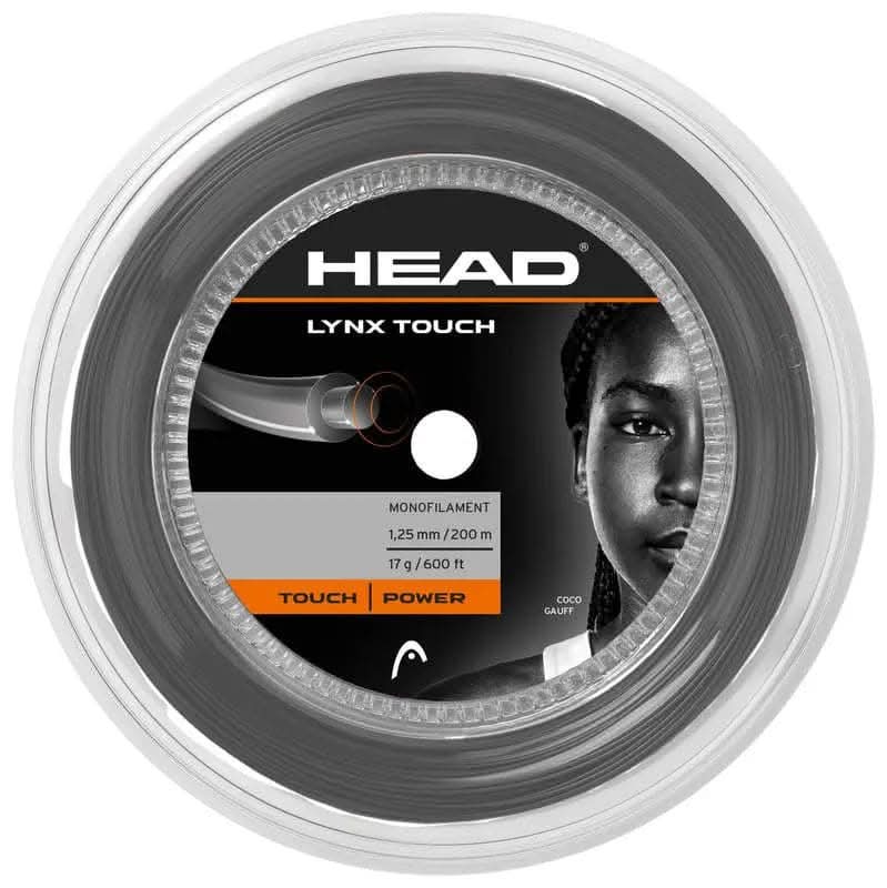 HEAD Lynx Touch Tennis Strings Reel Transparent Black