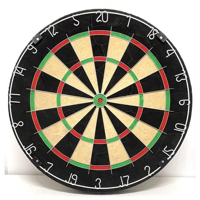 Harley Fitness Bristle Professional Dartboard with 6 Darts