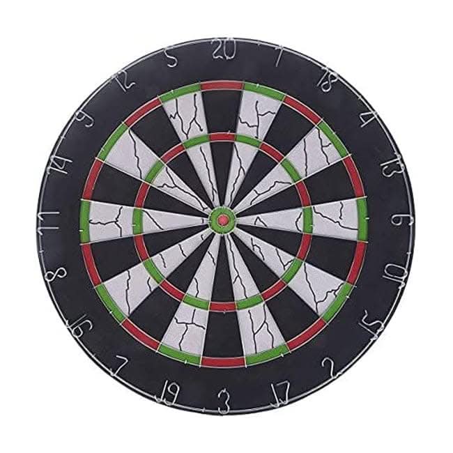 Harley Fitness Flocked Dartboard with 6 Darts