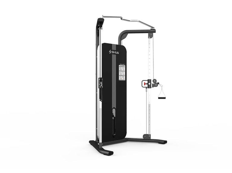 SHUA SH-G697 Home Functional Trainer – Silver Gray & Black Compact Cable Gym Machine