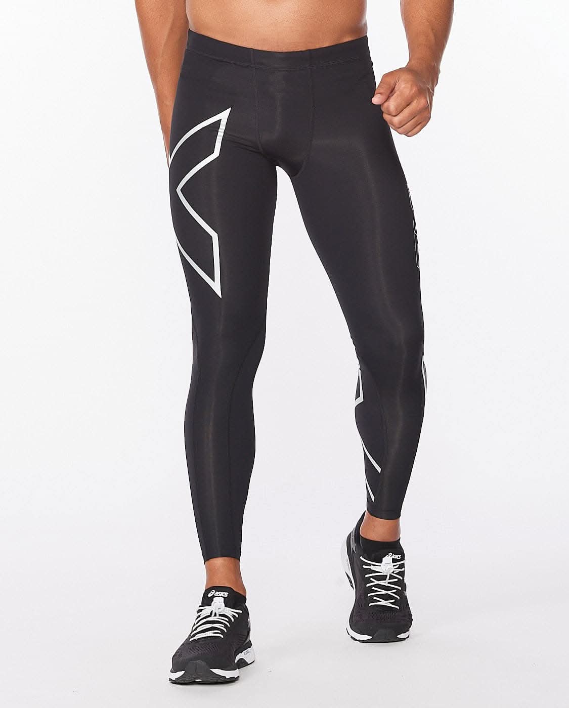 2Xu, Core Comression Tights X Large, Ma3849B, Black/Silver - Athletix.ae