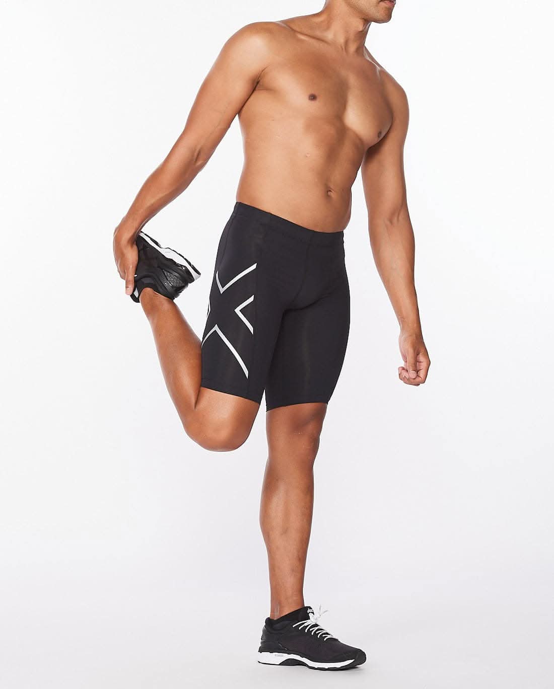 2Xu, Core Compression Tights Small, Ma3851B, Black/Silver