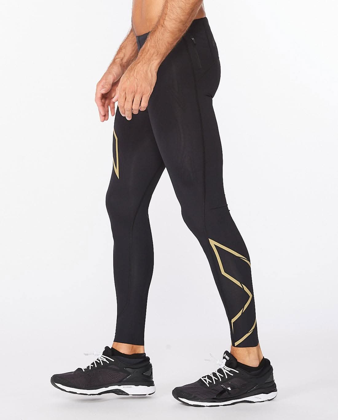 2Xu, Light Speed Compression Tight Small, Ma5305B, Black/Gold Reflective