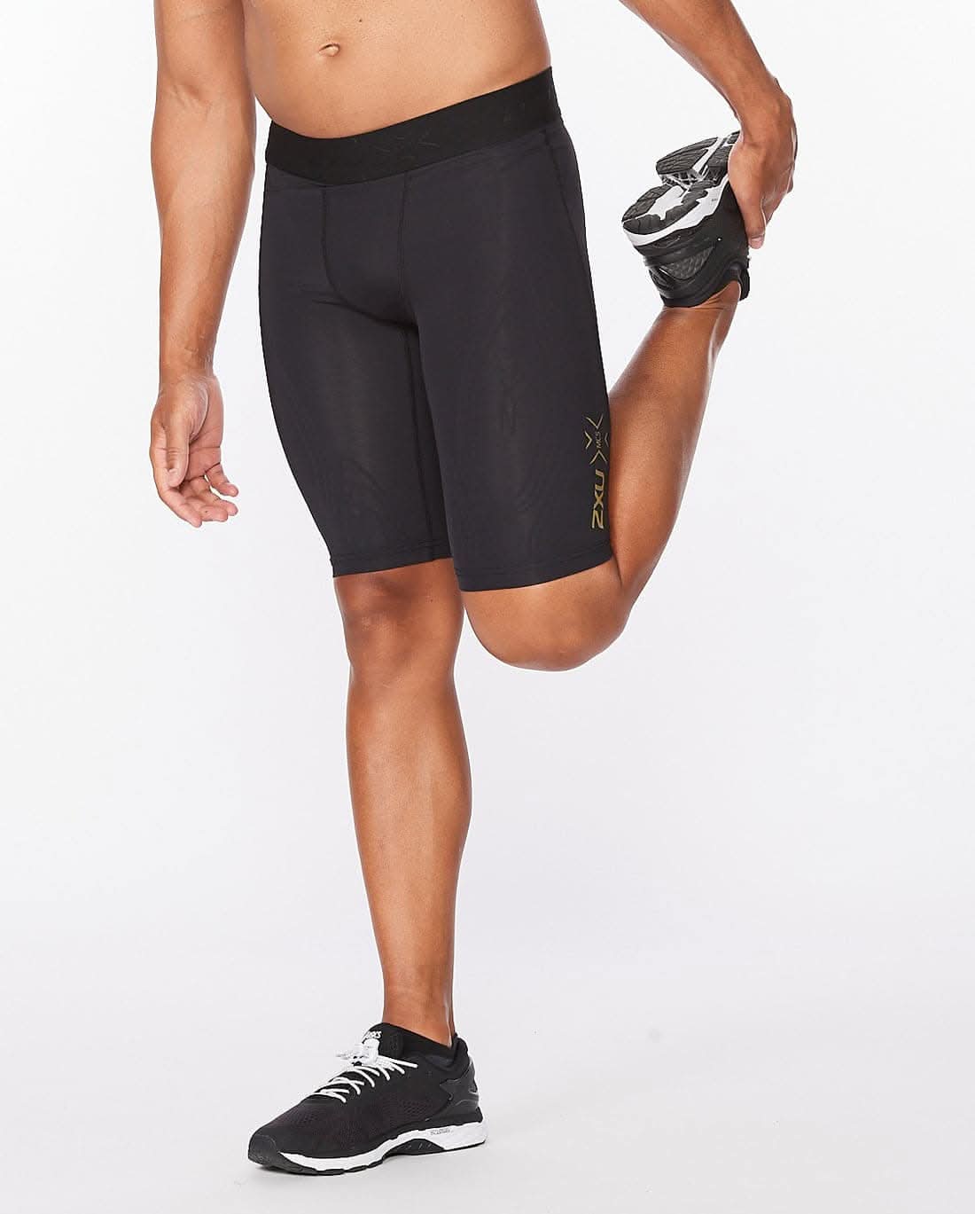 2Xu, Force Compression Shorts Large, Ma5366B, Black/Gold
