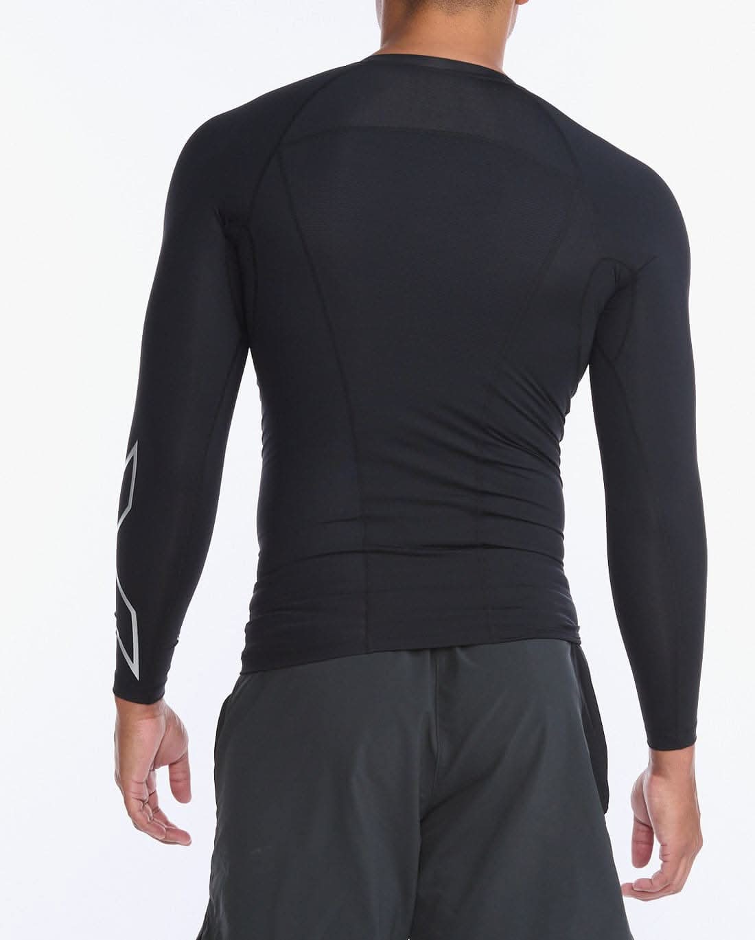 2Xu, Core Compression Long Sleeve Small, Ma6398A, Black/Silver