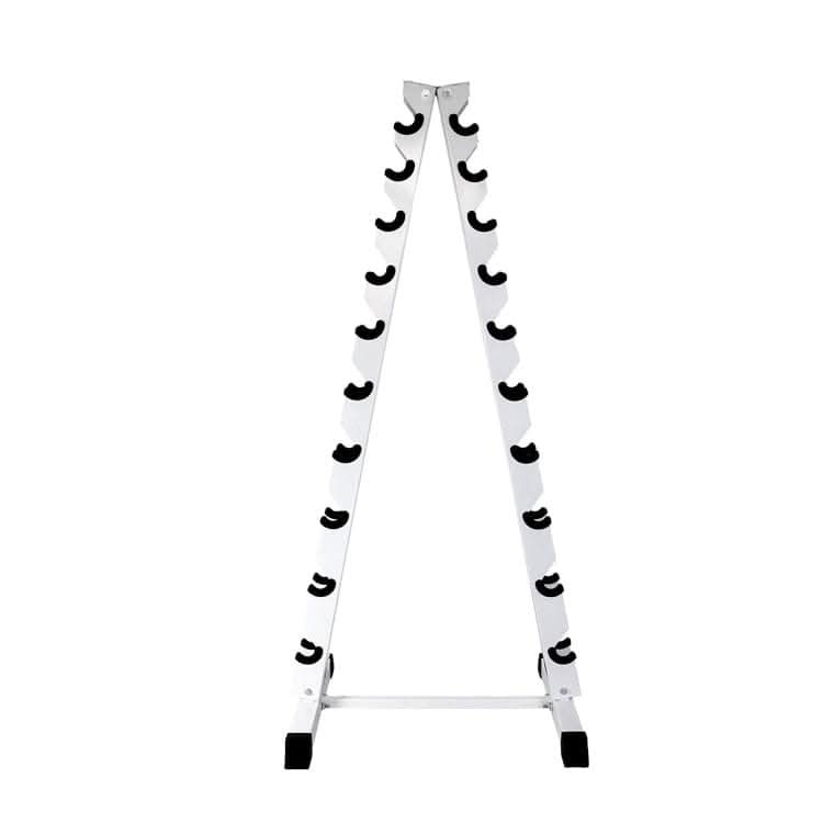 MF Vertical Rack for Small Dumbbells for 10 Pairs, White