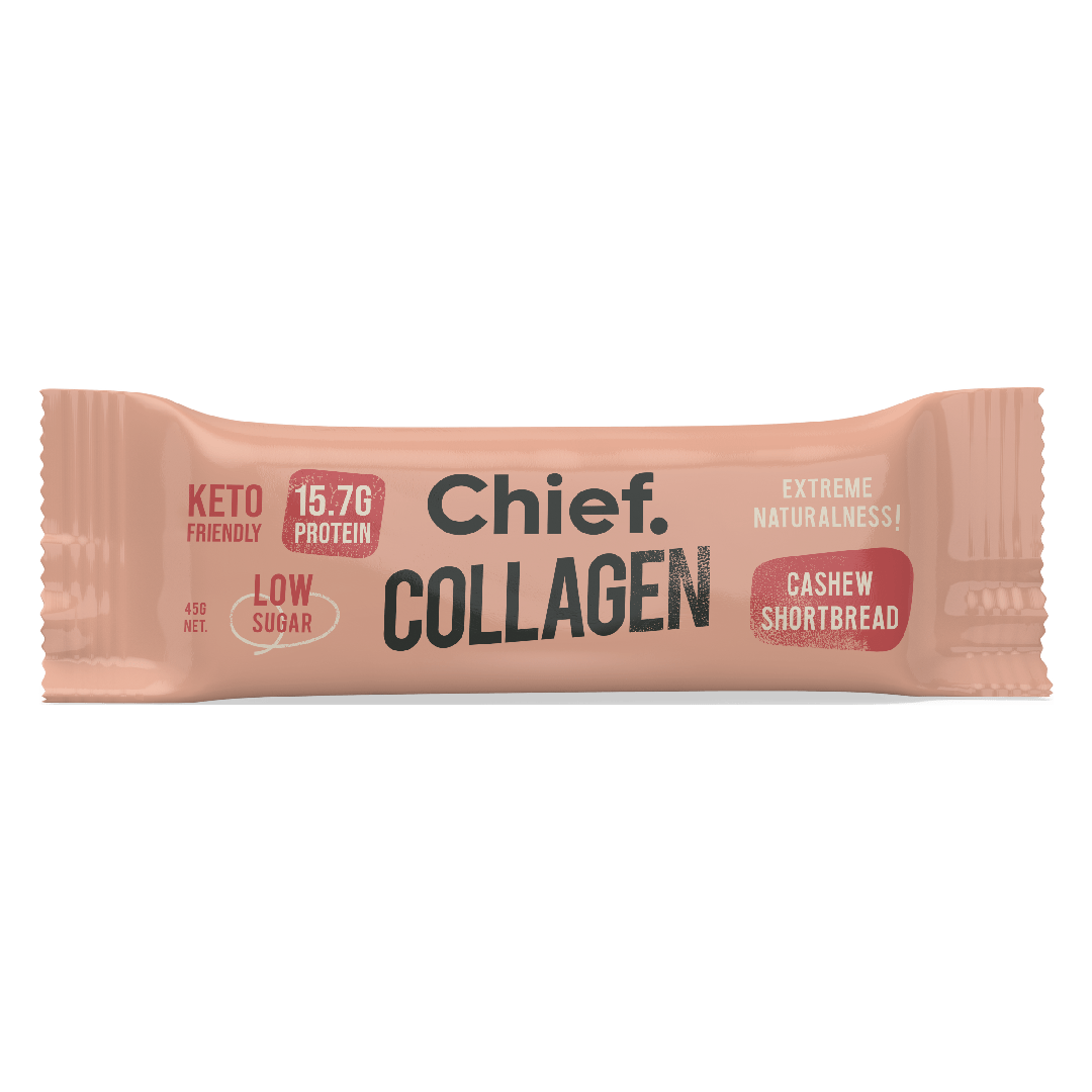 MeFitPro Cashew Shortbread Chief Collagen Protein Bars (12 Bars)