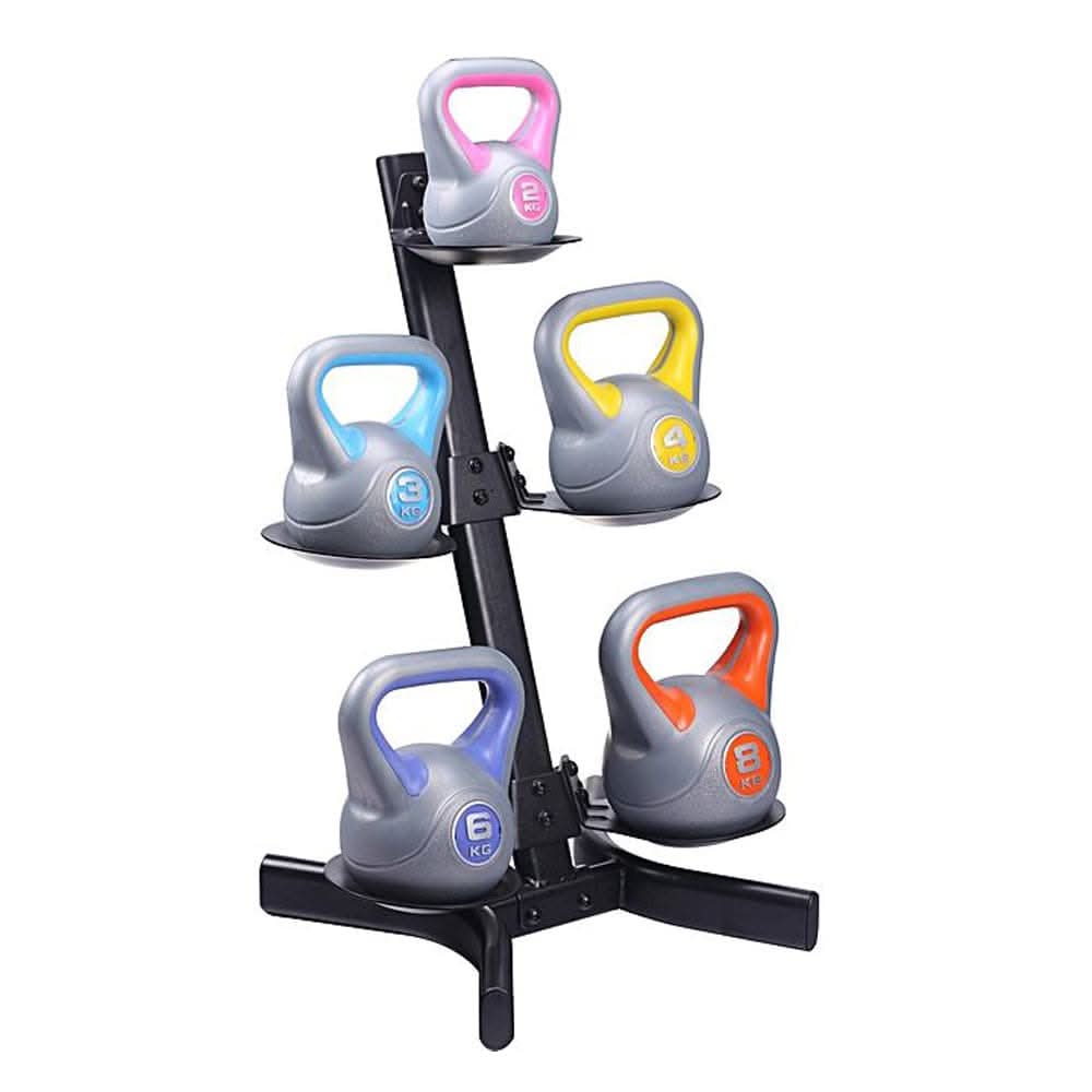 Liveup Kettle Bell Rack Set for 5 Kettlebells
