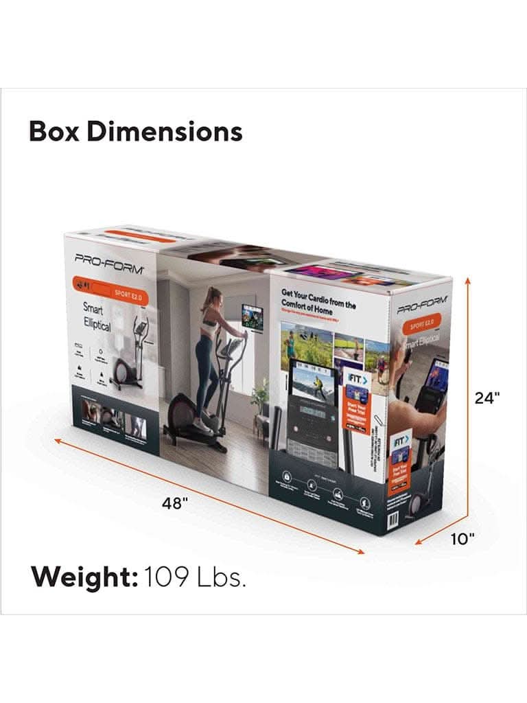 ProForm Sport E2.0 Rear Drive Smart Elliptical, Compatible with iFIT Personal Training