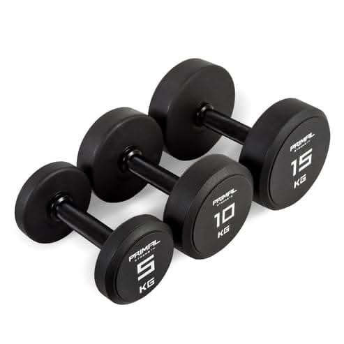 Combo, York, Urethane Dumbbell Set 2.5Kg-25Kg, Black