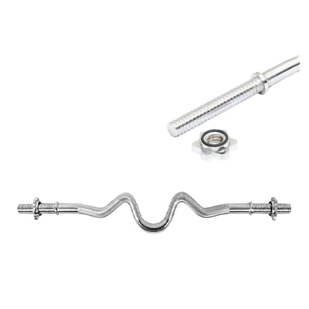 MF Weight Lifting Curved Bar, 4Ft