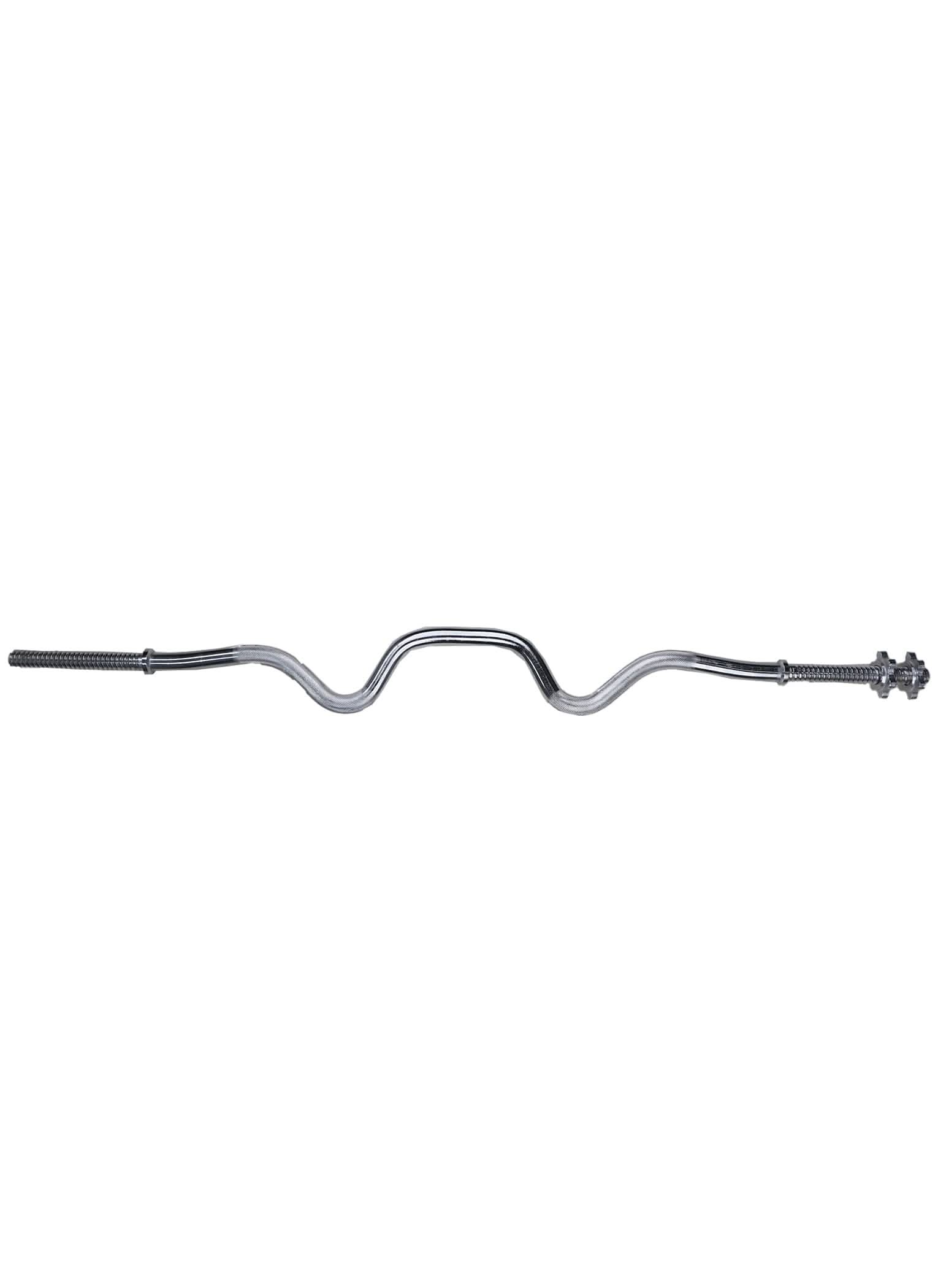 MF 4 Ft Olympic Size EZ Curl Bar with Collars | 7 kg