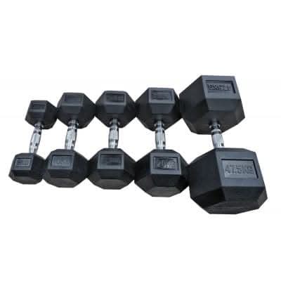 Ta Sports, Rubber Hex Dumbbell 10Kg