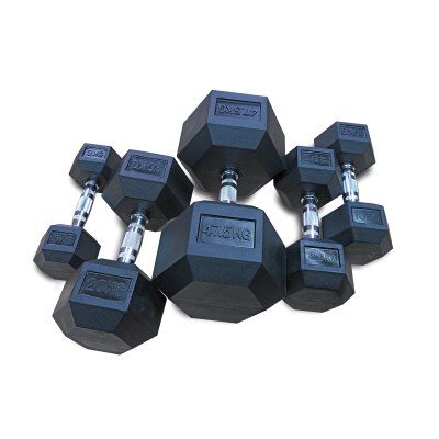 Ta Sports, Rubber Hex Dumbbell 10Kg