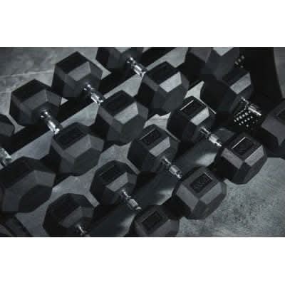 Ta Sports, Rubber Hex Dumbbell 10Kg