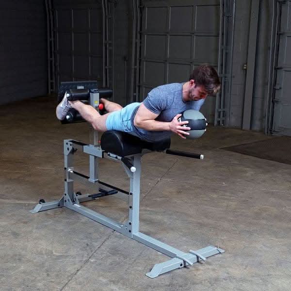 Body-Solid SGH500 Glute & Ham Machine | GHD with Foam Rollers – Hamstring Trainer
