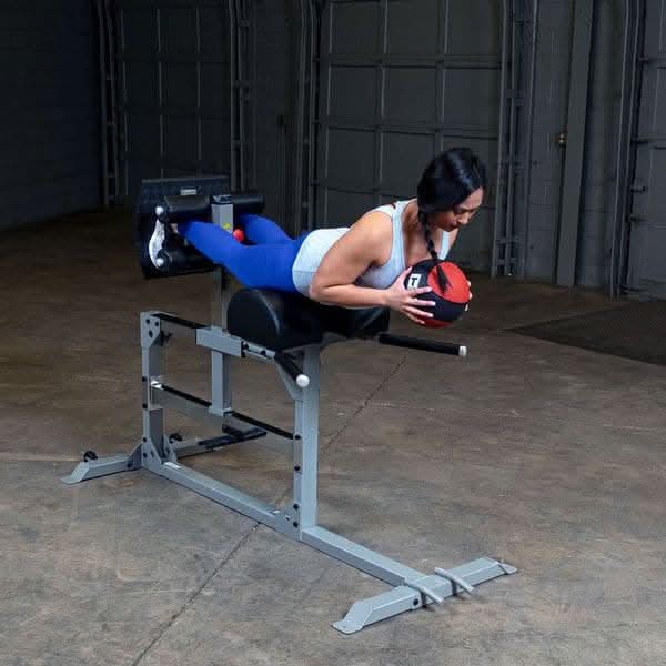Body-Solid SGH500 Glute & Ham Machine | GHD with Foam Rollers – Hamstring Trainer