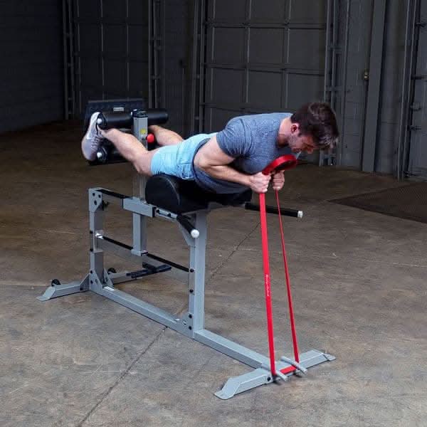 Body-Solid SGH500 Glute & Ham Machine | GHD with Foam Rollers – Hamstring Trainer