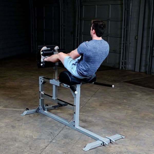 Body-Solid SGH500 Glute & Ham Machine | GHD with Foam Rollers – Hamstring Trainer